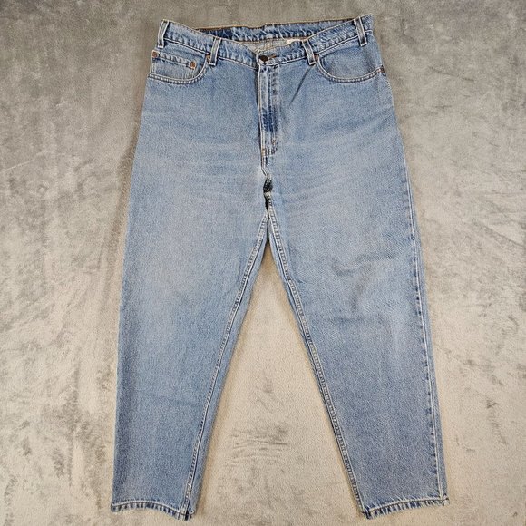 Vintage Levi's Men's 36x30 Blue Light Wash Loose‎ Fit Baggy Red Tab Tapered Y2K - Picture 2 of 12
